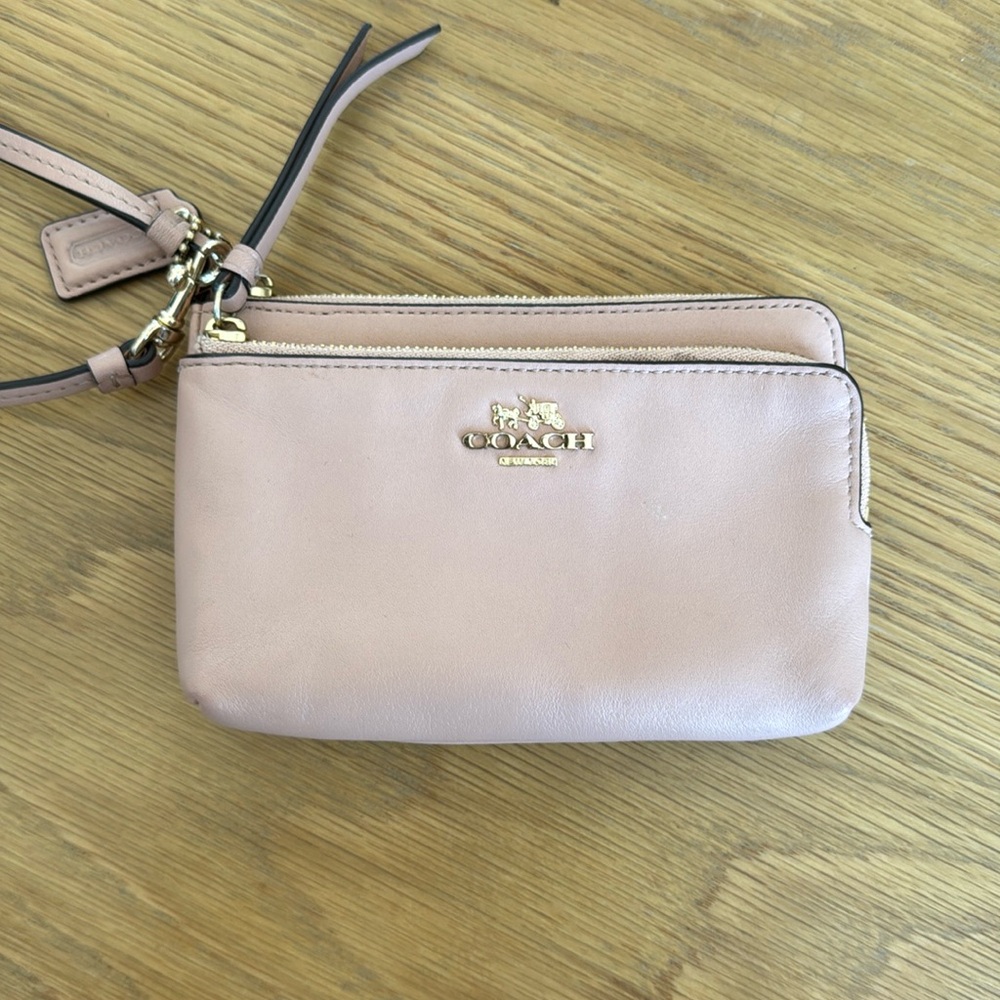 Pink Coach Wristlet